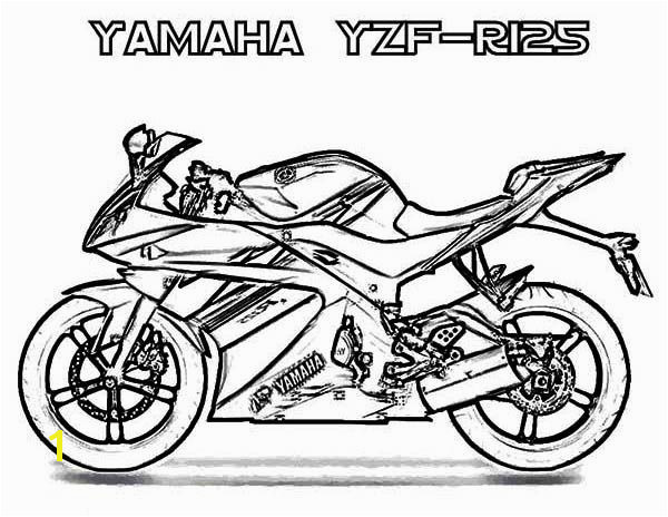 Coloring Yamaha Yzf R Motorcycle Coloring Page Pri and Swashbuckler Motorcycle Coloring Sheet Free Motorcycl Yamaha Yzf R125 Motorcycle Coloring Page