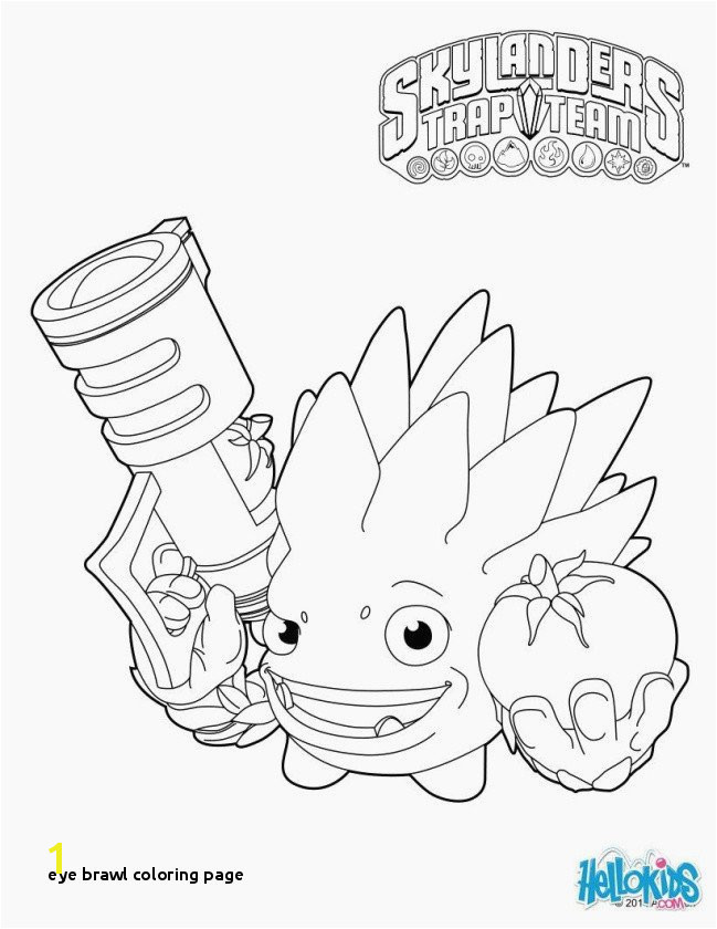 Eye Brawl Coloring Page Skylander Coloring Pages Printable Coloring Chrsistmas