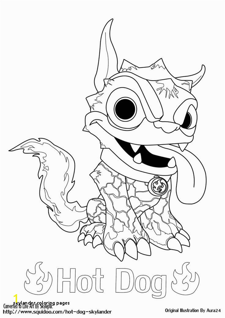 Hot Dog Skylander Coloring Page Skylander Coloring Pages Skylanders Giants Coloring Pages Best O D