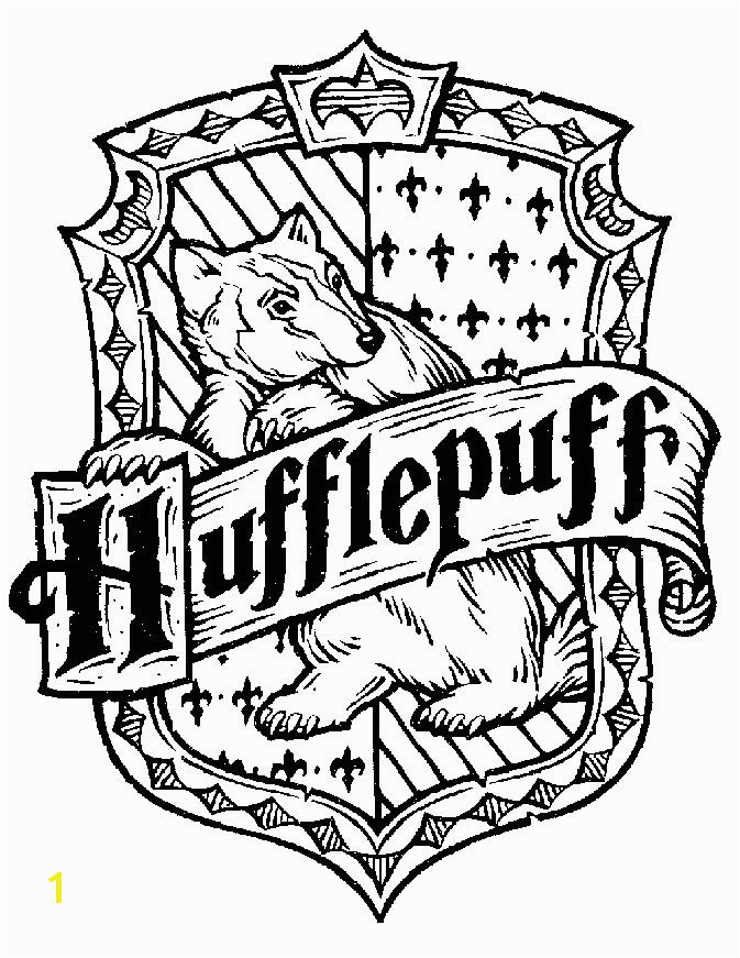 Hufflepuff Crest Coloring Page 19 Best Coloring for Kids Images On Pinterest