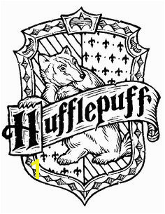 Hufflepuff Crest Coloring Page 392 Best Hufflepuff Images