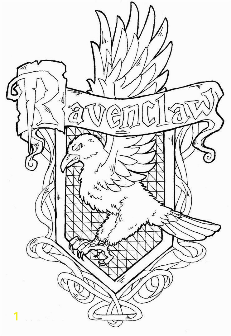 Hufflepuff Crest Coloring Page | divyajanan