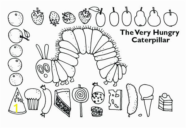 hungry caterpillar coloring pages revealing hungry caterpillar coloring pages ideas new the very hungry caterpillar food