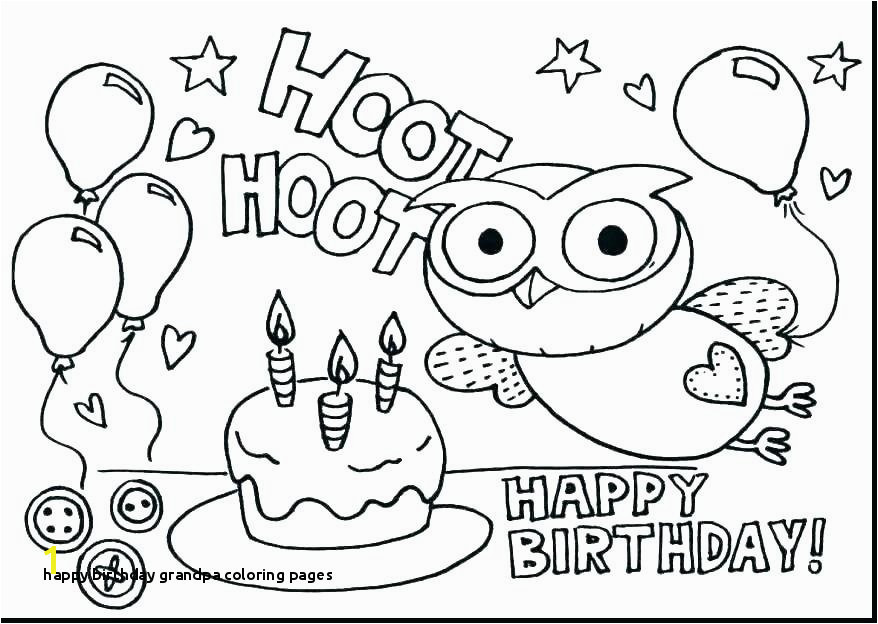 24 Happy Birthday Grandpa Coloring Pages