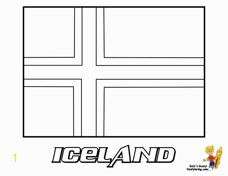 Print f Iceland Flag Pic At Yescoloring Regal National Flag Coloring Iceland Luxembourg Free World Printable
