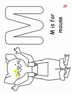 M is for mouse if you take a mouse to the movie coloring page