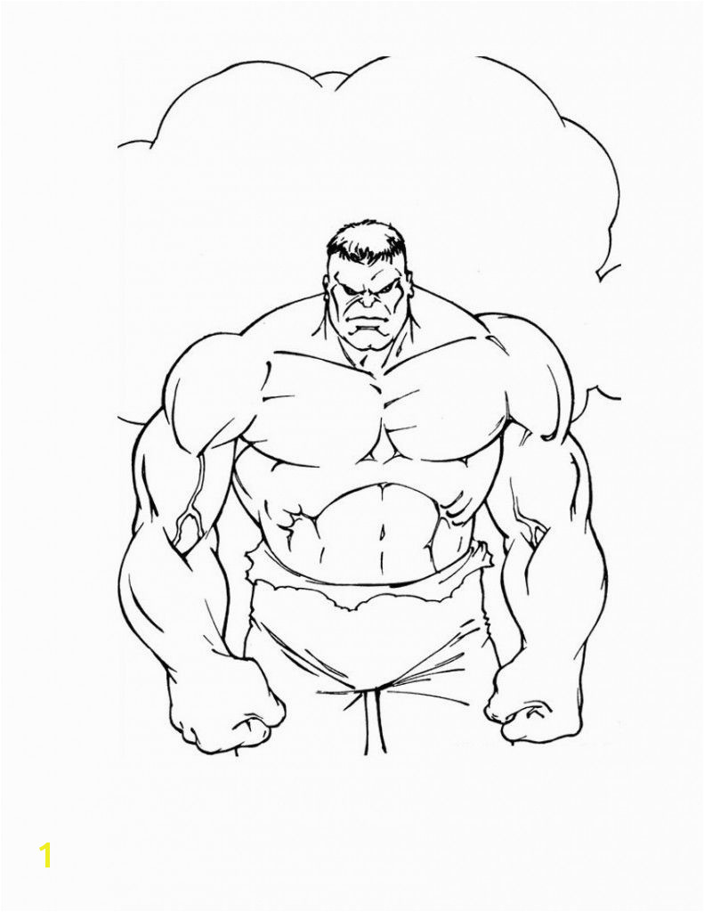 Incredible Hulk Coloring Pages For Kids