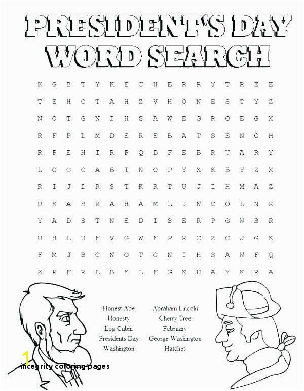 Integrity Coloring Pages Integrity Coloring Pages Inspirational Presidents Day Coloring Pages