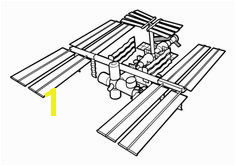 Iss International Space Station coloring page