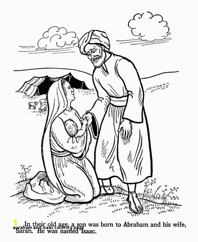 221 Simple Abraham And Isaac Coloring Page with Printable