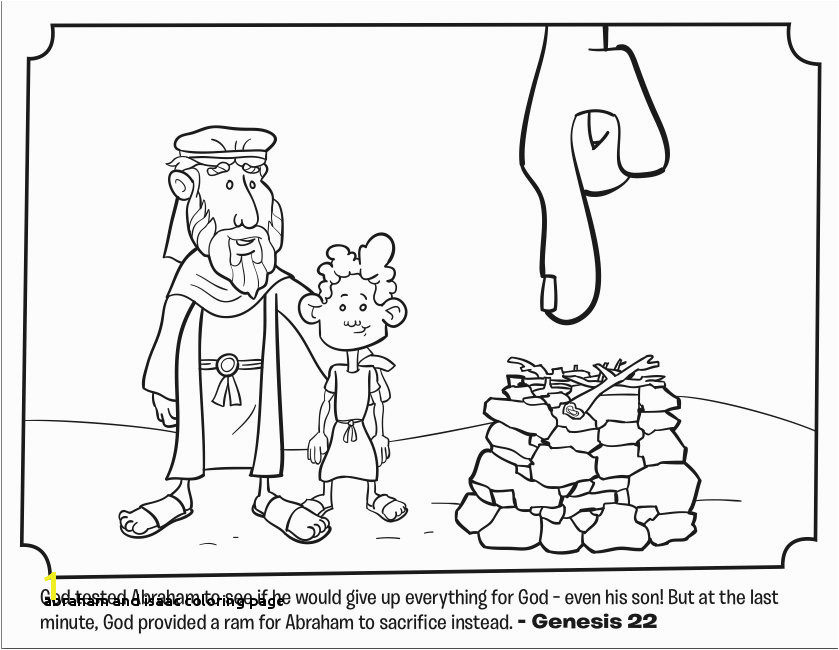 Abraham and Isaac Coloring Page