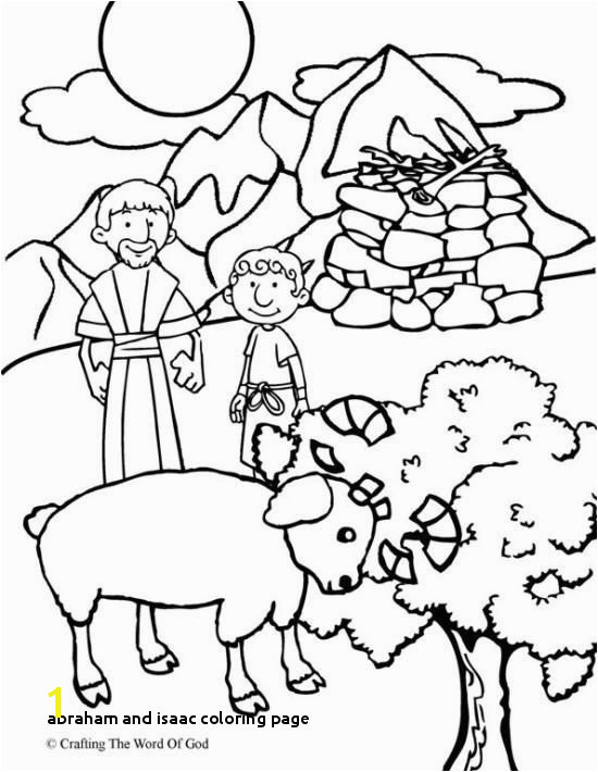 Abraham fers Isaac Coloring Page Coloring pages are a great way