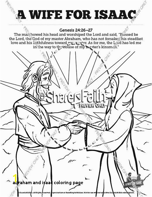 Isaac and ishmael Coloring Page 27 Abraham and isaac Coloring Page Mycoloring Mycoloring