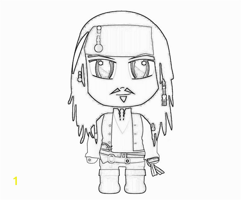 Jack Sparrow Funny Coloring Pages