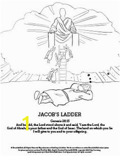 Genesis 28 Jacobs Ladder Sunday School Coloring Pages Your kids will love unleashing their creativity