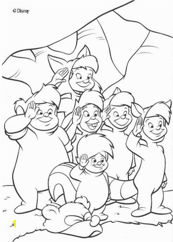 Peter Pan is a famous Disney movie Discover this coloring page of Peter Pan Lost boys A nice drawing for disney lovers