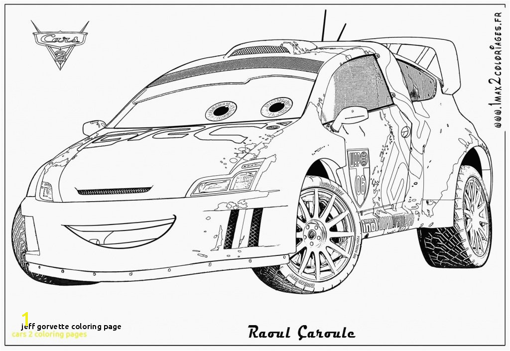 22 Jeff Gorvette Coloring Page