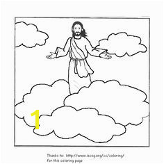 Ascension coloring page Jesus is Alive