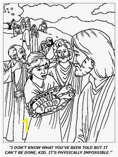 Jesus Feeds 5000 Coloring Page 12 Best atheism Defined Images