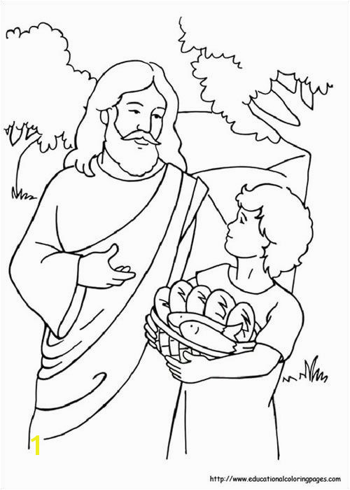 47 Best Bible Jesus Feeds 5000 Pinterest 20 lovely jesus feeds 5000 coloring page