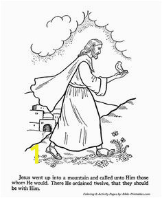 Jesus calls the 12 apostles Jesus Teachings Bible Coloring Pages Life Christ