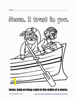 Free Jesus Asleep in the Boat Printable from Charlotte s Clips Religious Education Pinterest