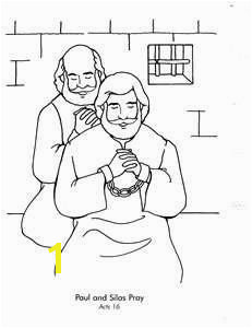 Jesus Goes to Church Coloring Page Paul and Silas Missionaries for Jesus