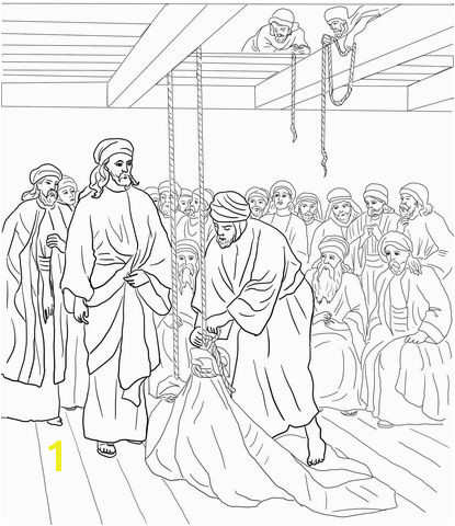 Jesus Heals the Paralyzed Man coloring page from Jesus Mission Period category Select from printable crafts of cartoons nature animals