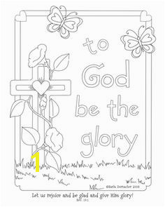 Glory of the Lord Coloring Page