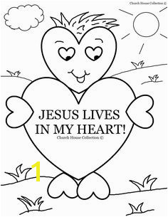 Church House Collection Blog Jesus Lives In My Heart Coloring Page For Sunday School