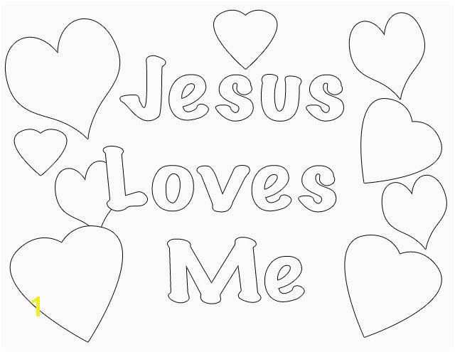 Jesus Loves Me Coloring Page or as I Have Loved You" Coloring Pages