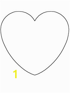 Heart Simple shapes Coloring Pages