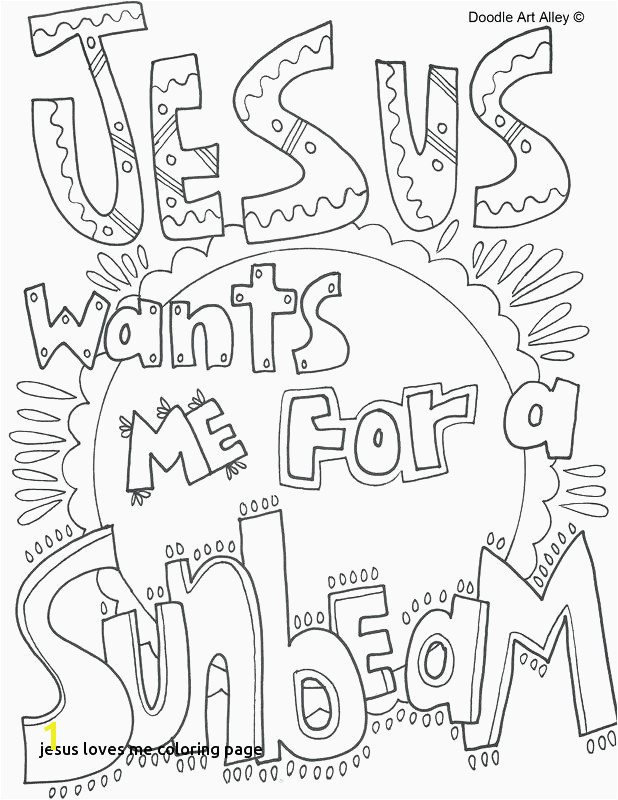 God Loves Me Coloring Page