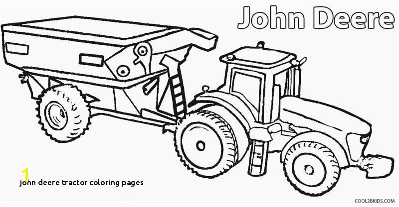 Printable John Deere Coloring Pages For Kids