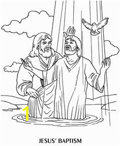 Jesus baptism Wallpapers and Coloring pages