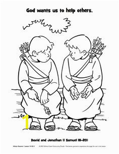 Jonathan and David Bible Coloring Pages 16 Best David and Saul Images On Pinterest