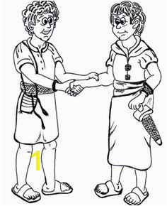 David and Jonathan bible lesson David and Jonathan coloring pages David Et Jonathan Bible