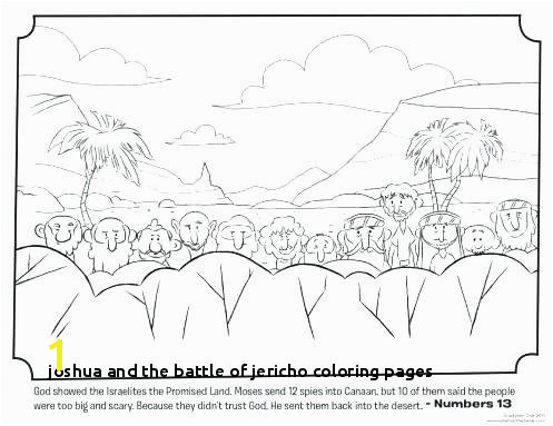 Joshua and the Battle Jericho Coloring Pages Joshua Coloring Pages Sheets and S Wall Jericho