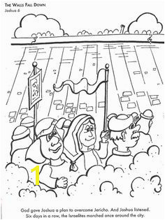 Joshua fought the battle of Jericho Bible Coloring Pages Preschool Coloring Pages Preschool Bible