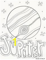 Jupiter colouring page plus other planets