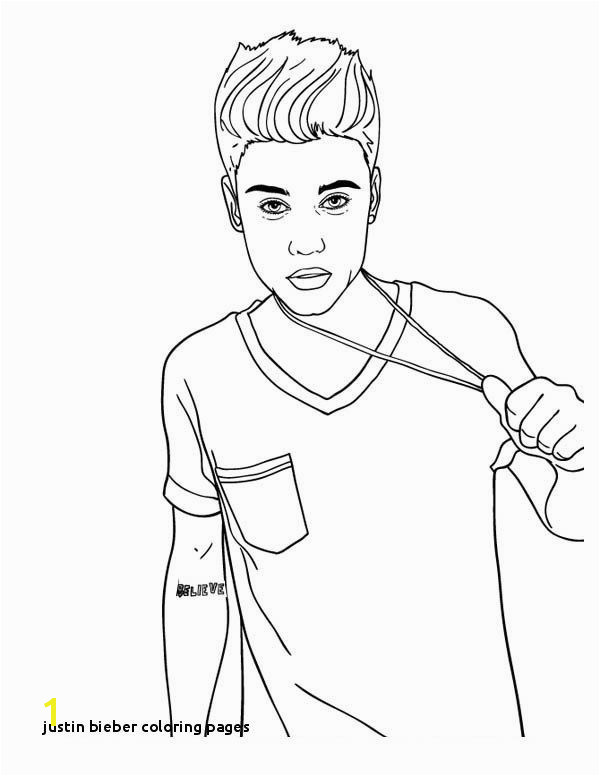 Justin Bieber Coloring Pages 28 Collection Justin Bieber Line