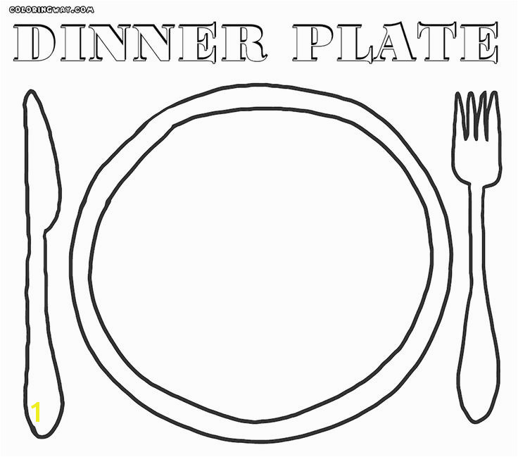 empty plate coloring sheet coloring pages100 ideas plate coloring page on gerardmann