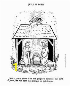 Baby Jesus Nativity coloring page to print 045
