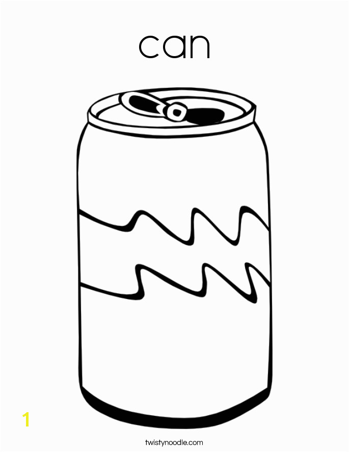 Can Coloring Page