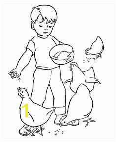 Farm Work and Chores Coloring Pages