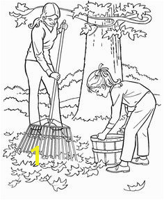 Farm Work and Chores coloring page