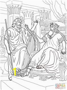 King David And Nathan Coloring line Super Coloring Bible Coloring Pages Coloring Sheets Free