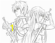 Sword Art line Kirito and Asuna