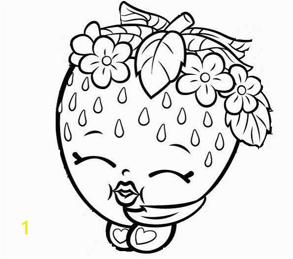 Free Shopkins Coloring Pages Lovely Strawberry Kiss Free Coloring Page • Kids Shopkins Coloring Pages