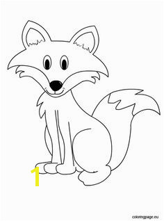 fox coloring page